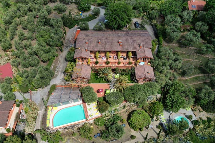 Vista panoramica, Relais San Damian, Imperia, Liguria, Italia